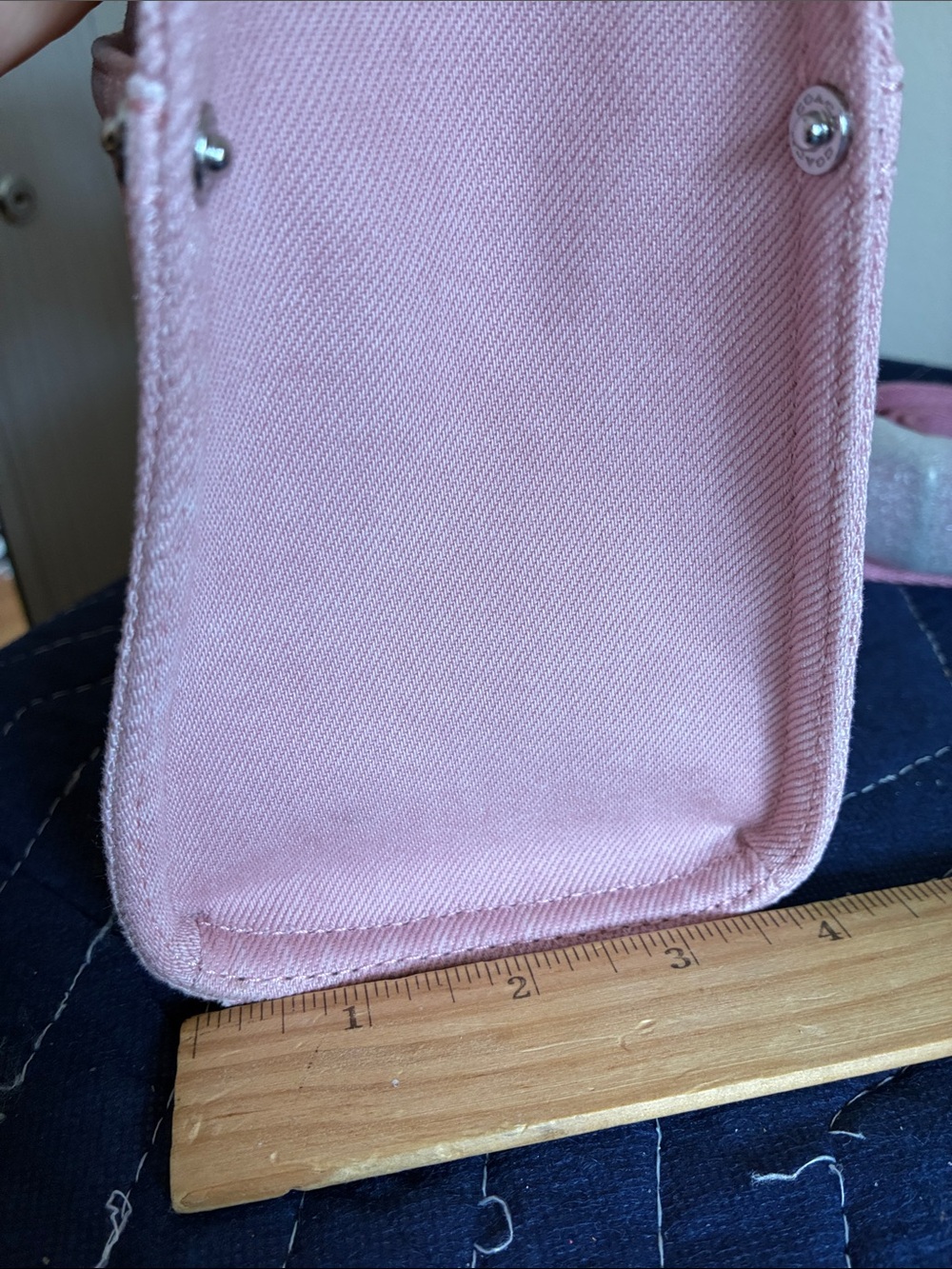 Coach Pink Demin Cargo Mini Tote Bag - Picture 11 of 11